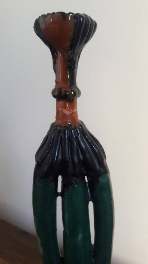 Stunning pair of unique shaped candle stick holders