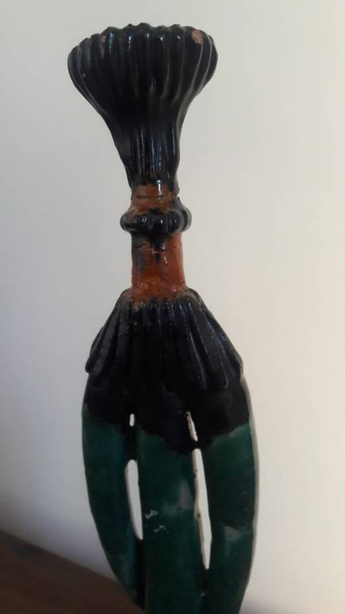 Stunning pair of unique shaped candle stick holders