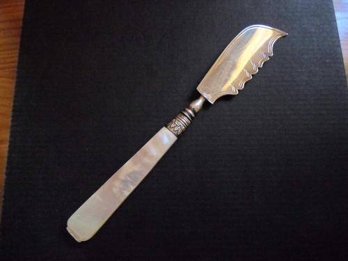 AWESOME 1837 Mother Of Pearl Handle Fish Knife