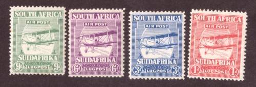 1925 - union airmal  -SACC 25-28 - MNH.