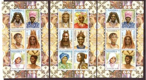 2002 NAMIBIA  SACC389-390 2 sheetlet MNH 390A sheetlet MNH and 2 used