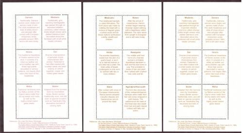 2002 NAMIBIA  SACC389-390 2 sheetlet MNH 390A sheetlet MNH and 2 used