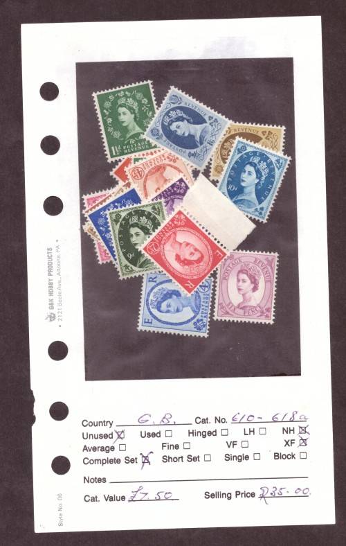 GB. Q.E II 1960 MNH  full set