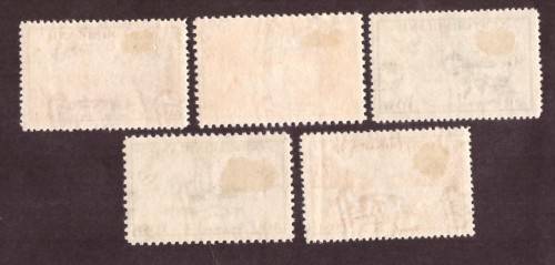 NEWFOUNDLAND full set AIR POST STAMPS  MH very fresh   Scott C13-C17