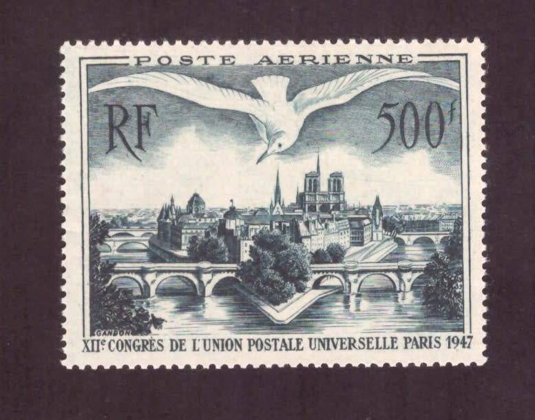 France  1947 issue airmal stamp. Scott #C22. MNH