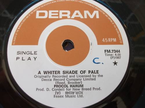 Procol Harum - A Whiter Shade Of Pale (1967) (7")