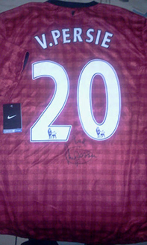 Robin Van Persie Signed Manchester United Jersey + C.O.A.