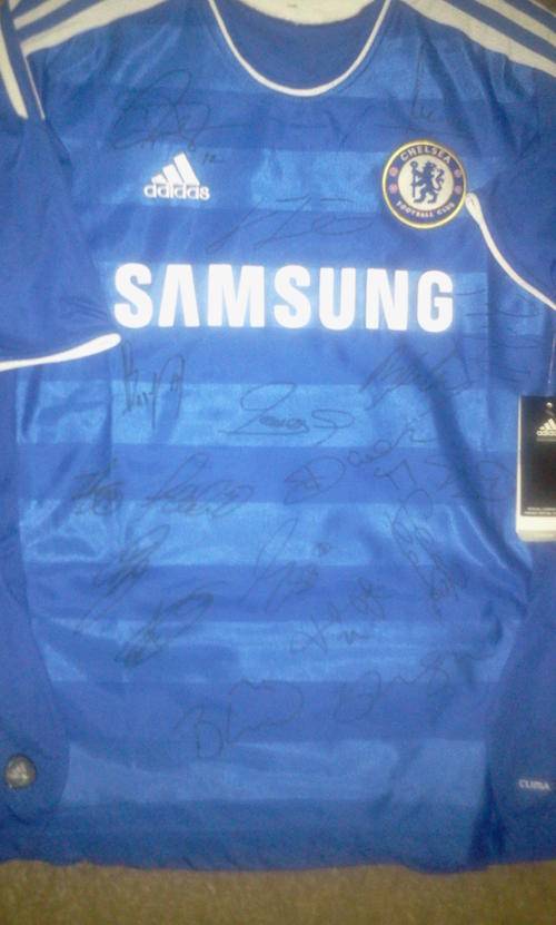 Chelsea Team Signed Jersey + C.O.A.