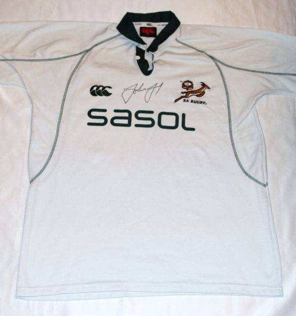 John Smit Autographed South Africa Rugby Shirt with COA