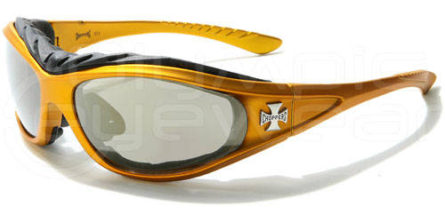Choppers Biker Sunglasses/Goggles - Padded Lens
