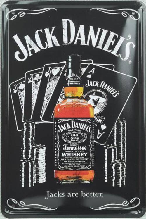 Brand new 8X12'' Black Jack Daniel's Logo Tin Sign