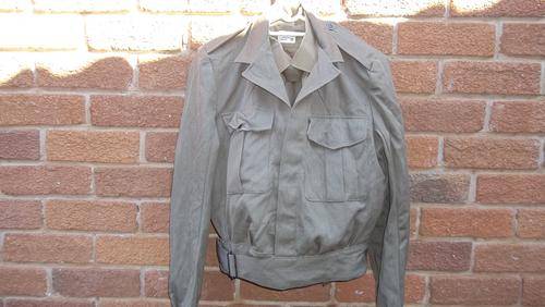 Set Of 1970's SA Army Step Outs (Shirt, Trousers, Tie, Belt With Brass Buckle, Jacket)
