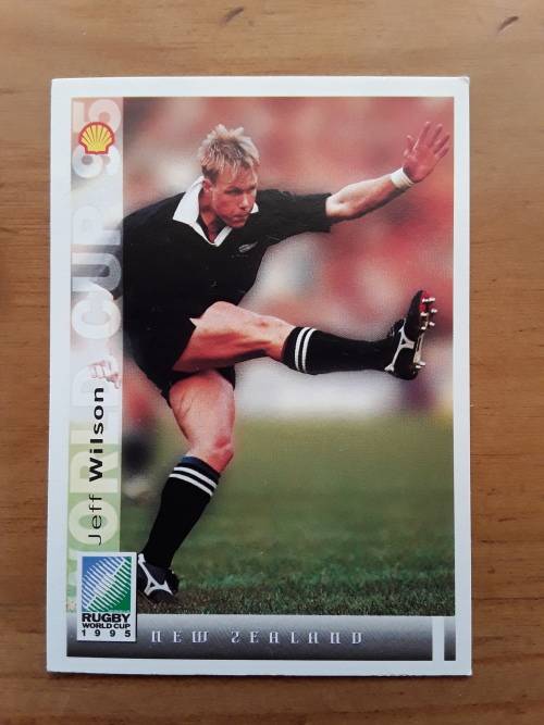 Sports Deck 1995 Rugby World Cup Collectors Cards: No 161 - Jeff Wilson (New Zealand)