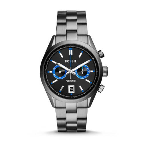 Fossil Men's Del Rey CH2970 Grey Stainless-steel Chronograph quartz watch