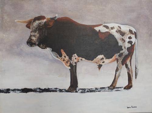 !!!crazy no reserve!!! nguni bull original by Leanne Pretorius
