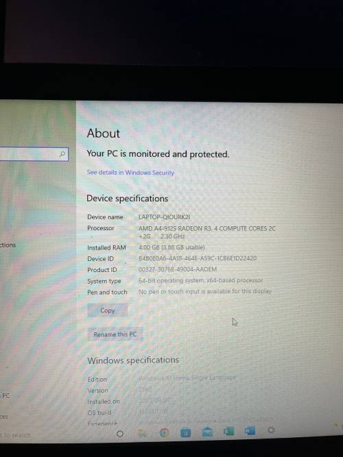Asus AMD4 Laptop