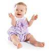 Imported luxury baby lilac & white flower romper