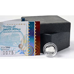 ***LOW NUMBERED: 295***Smooth Edge - PROOF 2013 Silver Tickey - Diesel Electric Locomotive***