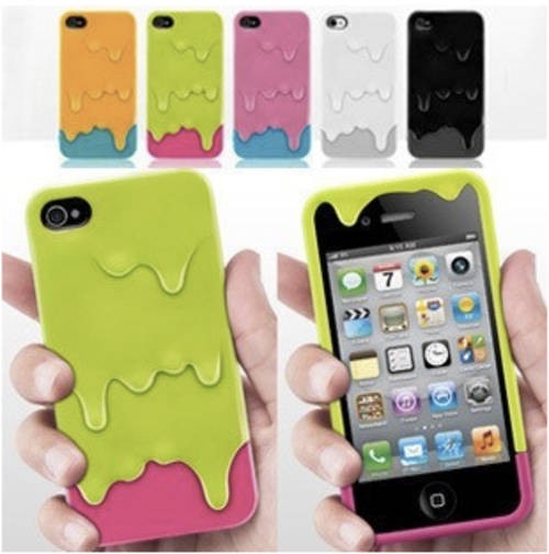 3D Melt Ice Cream Skin Hard Case Cover For Apple iPhone 4 4S MANY COLORS