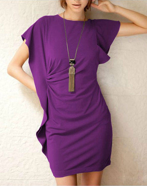 In Stock - Venturio Alessa Dress - Purple *One Size Fits Most*