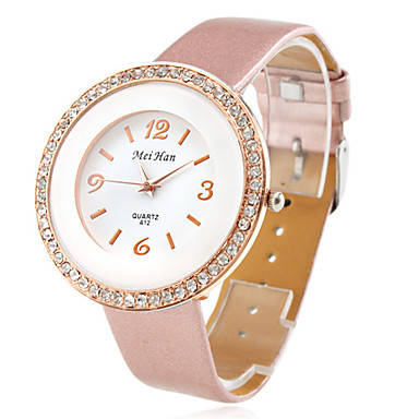 IN STOCK - Rose Pink Ladies Diamante Watch