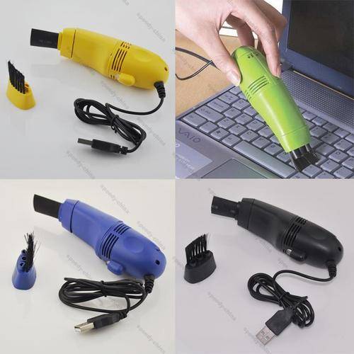 IN STOCK - Portable Mini USB Keyboard And Desk Vacuum Cleaner - Blue