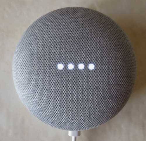 Google Home Mini  Smart speaker responds to your voice to search Google plus voice control of smart