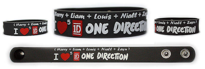 One Direction - Rubber Bangle Bracelet Wristband 2