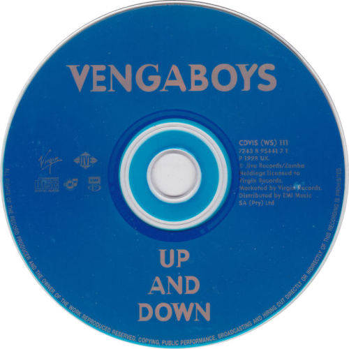 Vengaboys - Up And Down CD Single - CDVIS(WS)111