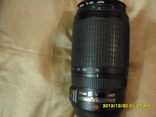 NIKON ZOOM  LENS   AF-NIKKOR 70-300 mm 1:4.5-5.6  G  ED   VR .