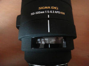 SIGMA DG / 150-500MM 1:5-6.3 APO HSM for SONY PROFESSIONAL CAMERA/ EXCELLENT CONDITION!!!