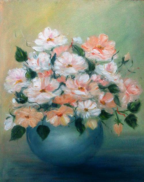Roses in oil   -    430 x 340