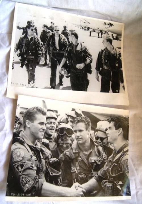 Tom Cruise Top Gun Fan Photos (set of 2)