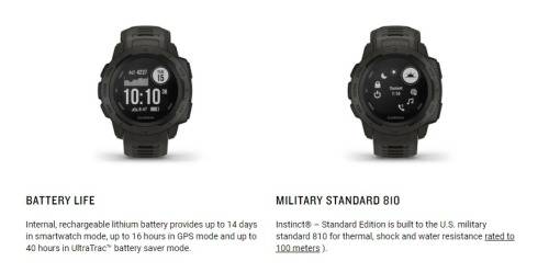 Garmin Instinct GPS Sports watch