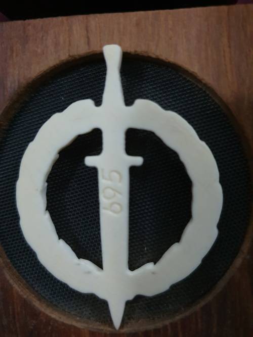 South African Army Recce Operators Badge (Ivory) No 695