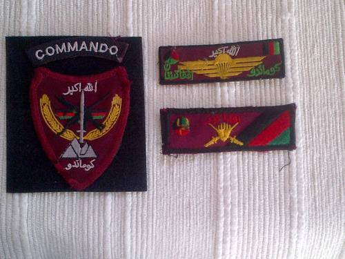 Afghanistan Commando Patch with cloth wing and course patch