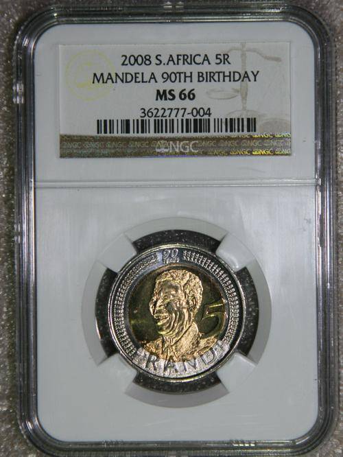 10 x R5 Birthday coins with HIGH  MS66 NGC grade. BID PER COIN