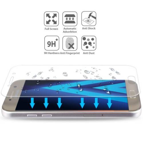 3D Curved Full Cover Tempered Glass Screen Protector For Samsung Galaxy A5 2017 , Local Stock.