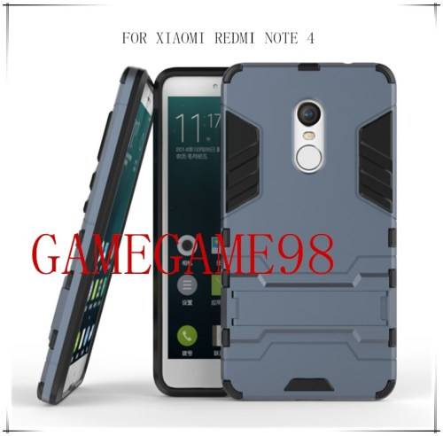 TPU+ PC 2 IN 1 Hybrid Dual Heavy Shockproof Stand Hard Back Case Cover FOR XIAOMI REDMI NOTE 4