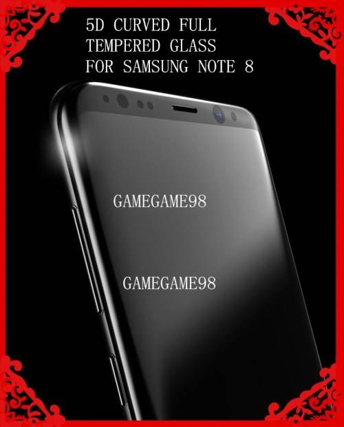 5D Curved Full Cover Tempered Glass Screen Protector For SAMSUNG NOTE 8