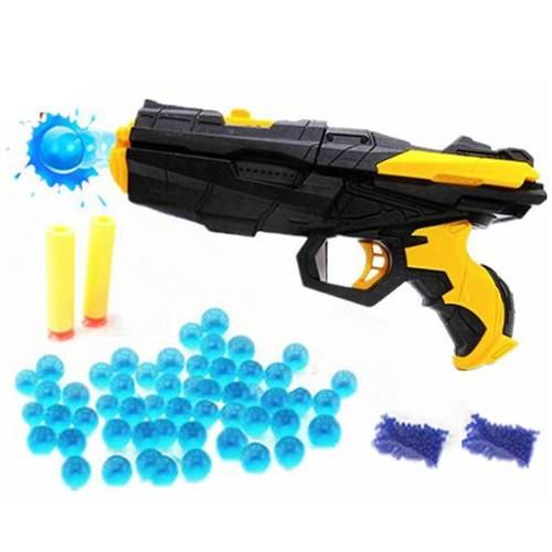 2-in-1 Shooting Gun Toy Foam Dart and Water Polymer Ball