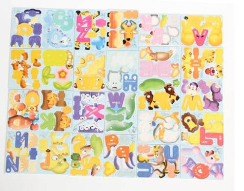 3D English Alphabet Educational Letter Puzzles - 26 letters