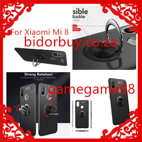 Magnetic Kickstand Ring Stand Armor Case for Xiaomi Mi 8 Mi8
