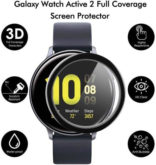 Full Curved Edge Screen Protector Compatible with Samsung Galaxy Watch Active 2 40mm