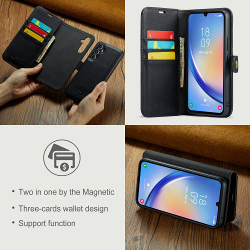 Detachable wallet leather case shockproof case for Samsung A34 Samsung Galaxy A34