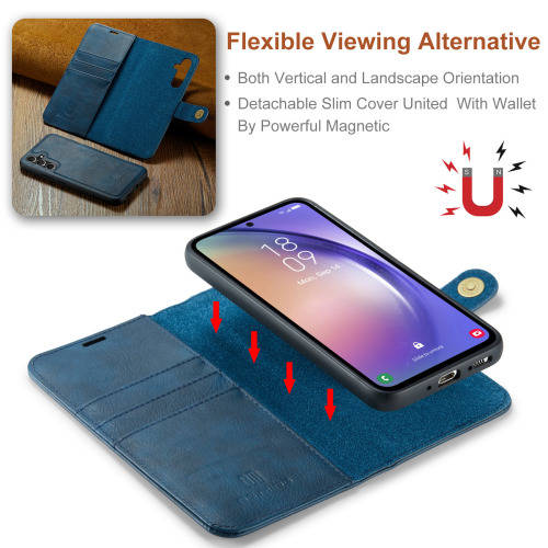 Detachable Wallet Leather Case Shockproof Case for Samsung A54 Samsung Galaxy A54