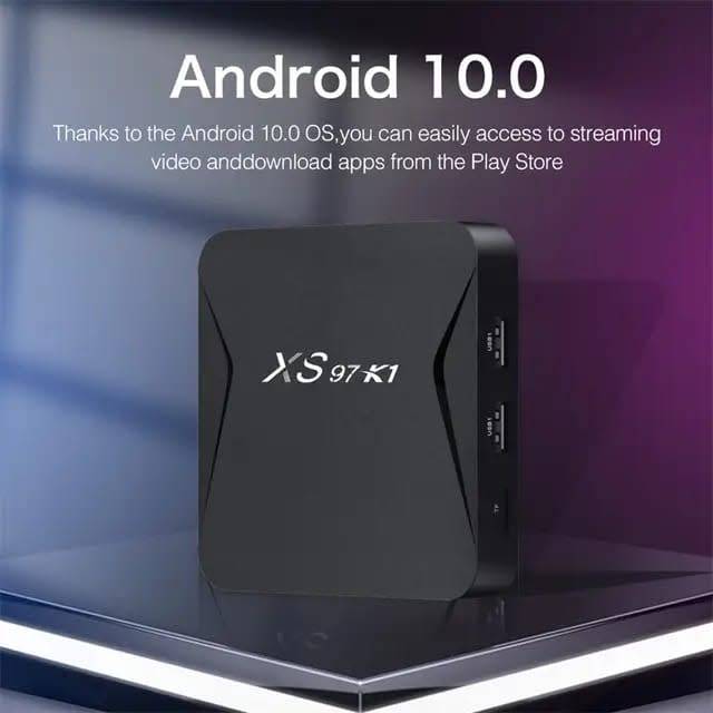 Xs97 K1 Android 10 4K TV Box 2GB Ram 16GB ROM Dual Wifi TV Box for Millo