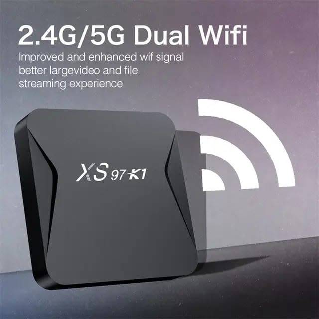 Xs97 K1 Android 10 4K TV Box 2GB Ram 16GB ROM Dual Wifi TV Box for Millo