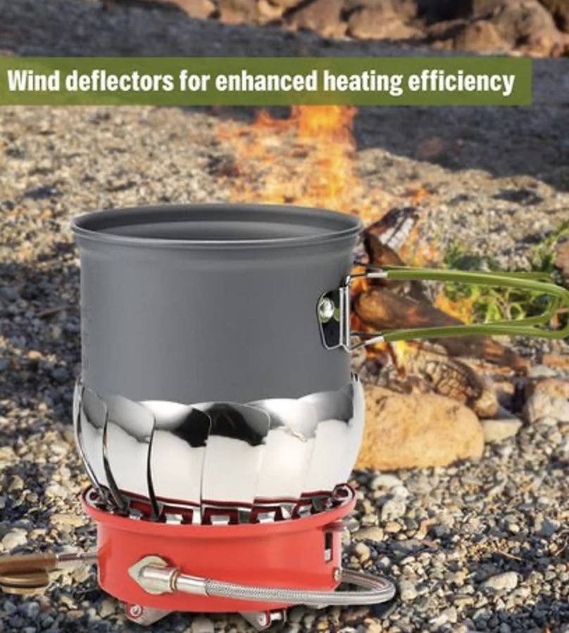 Safy - Windproof Camping Stove with 227G Butane Canister