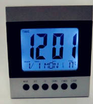 Large screen electronic clock backlit senior acoustic alarm clock timer lazy sleep LED alarm clock